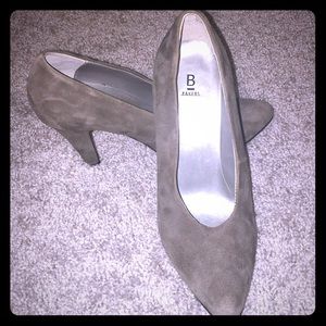 Bakers grey suede look heels 7.5